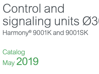Control and signaling units Ø30 - Harmony 9001K and 9001SK - Catalog