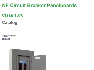 NF Circuit Breaker Panelboards - Catalog