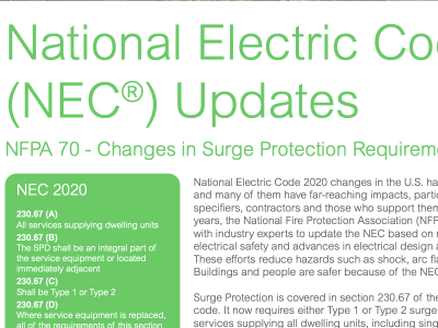National Electric Code (NEC®) Updates - Handout